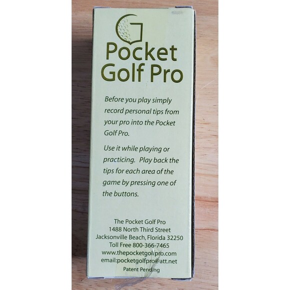 Pocket Golf Pro Recording Device to Record Pro's Advice While Playing/Practicing - Picture 2 of 5